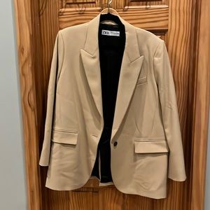 Zara oversize blazer in camel